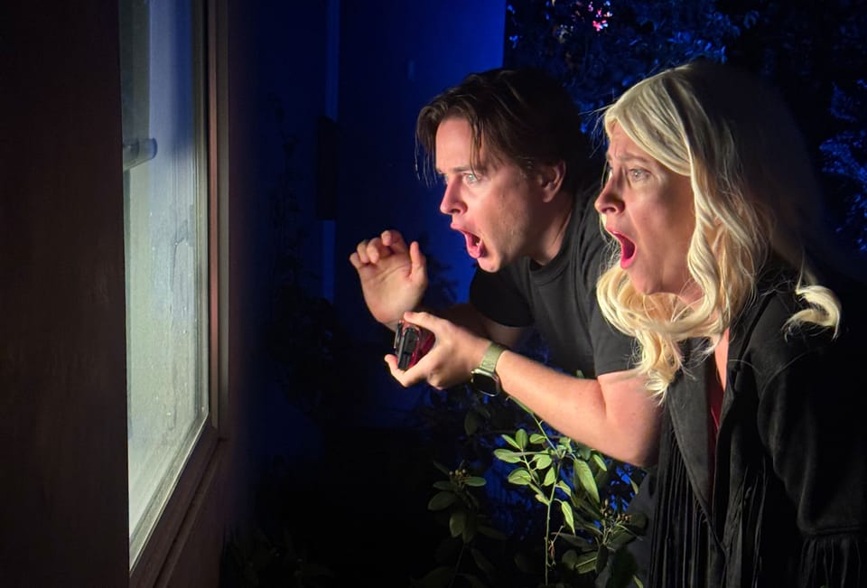 Grant Harling and Hilah Johnson behind the scenes on a new series from Texicali Films